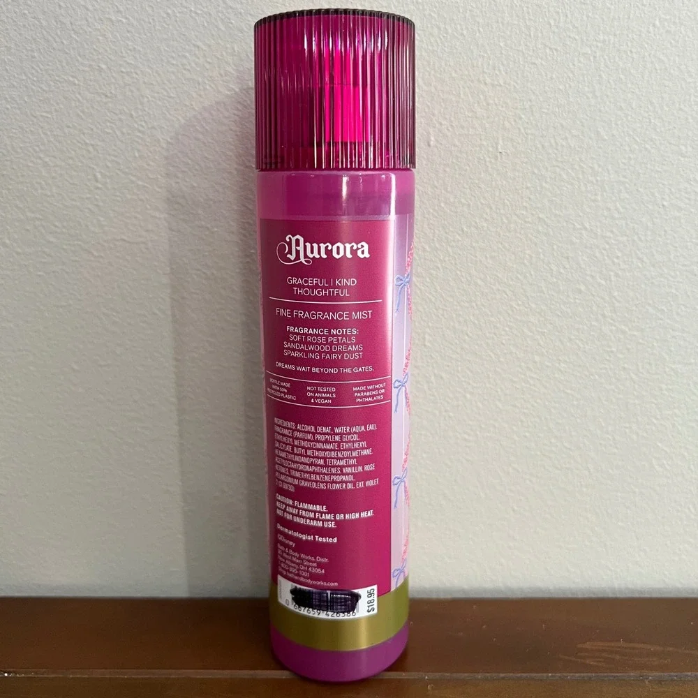 Bath & Body Works Disney Princess Aurora Fine Fragrance Mist 8oz Spray Pink